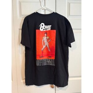 David Bowie TShirt Vans Off The Wall Graphic Print Black Music Fan Tee